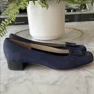 Salvatore Ferragamo | Shoes | Salvatore Ferragamo Blue Suede  display picture 1